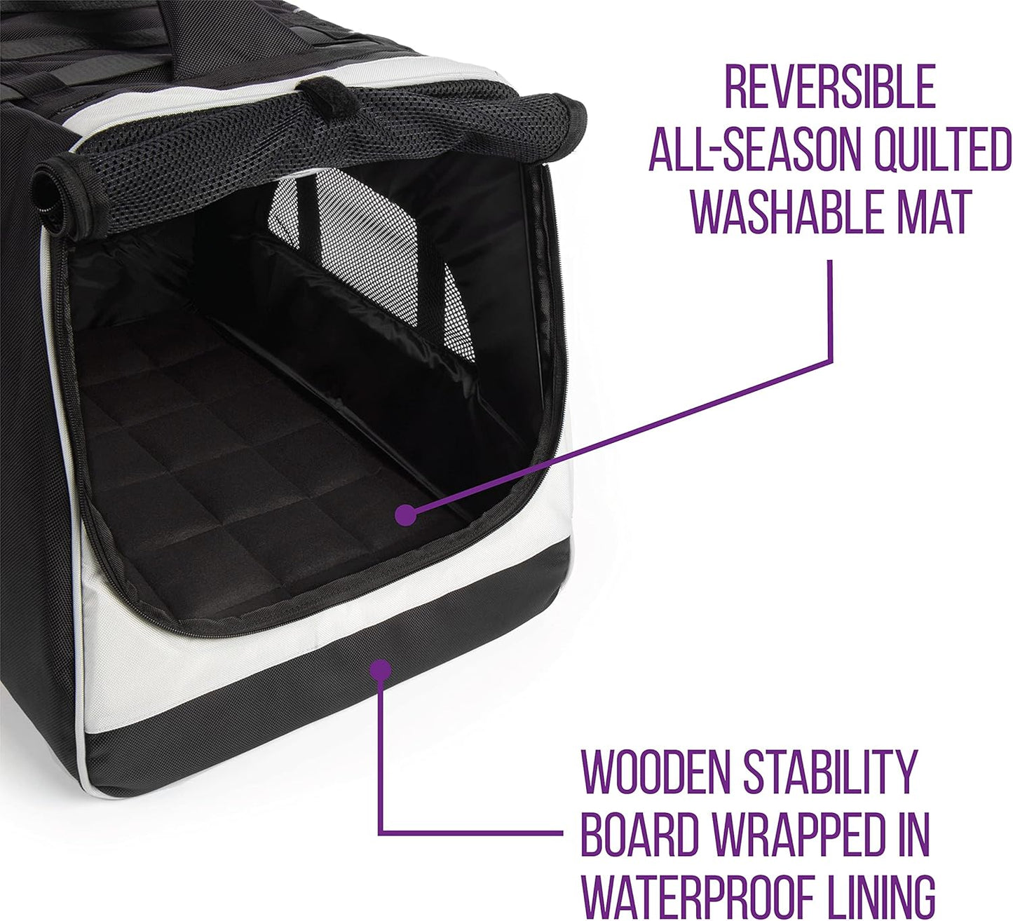 Sherpa SPT72069 Forma Frame Airline Approved Crash Tested Pet Carrier, Black, X-Large